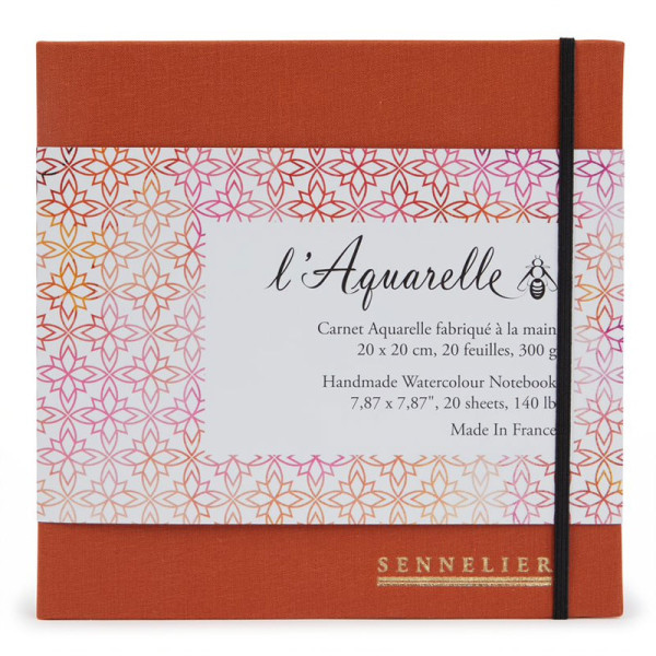 photo-Carnet - Aquarelle - 20x20cm - 20 feuilles - 300g - Sennelier - L'Aquarelle