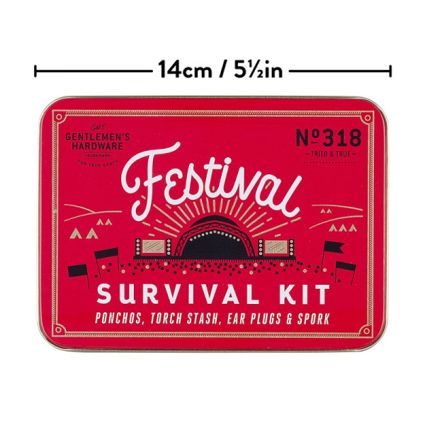Kit de survie en festival - Ponchos, bouchons d'oreilles, lampe torche - Idées cadeaux