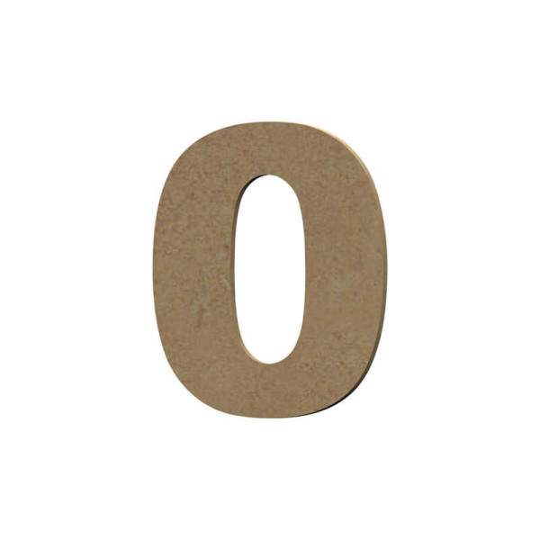 photo-Chiffre en bois - 0 - A décorer - 8 cm de hauteur - Loisirs créatifs