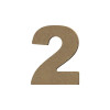 photo-Chiffre en bois - 2 - A décorer - 8 cm de hauteur - Loisirs créatifs