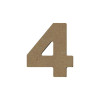 photo-Chiffre en bois - 4 - A décorer - 8 cm de hauteur - Loisirs créatifs