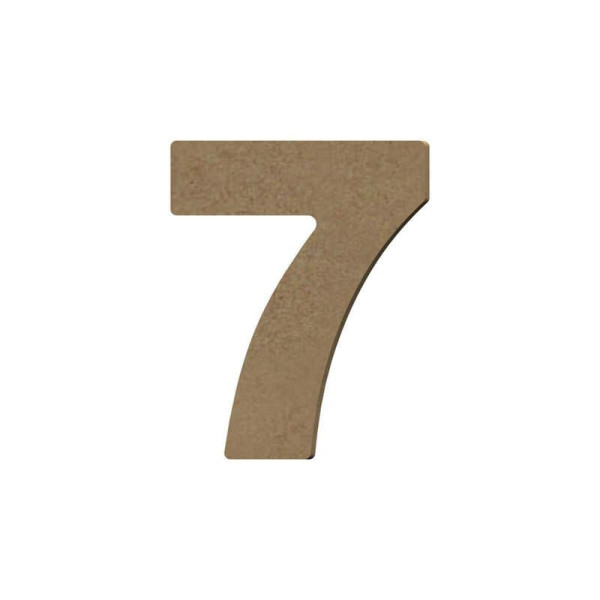 photo-Chiffre en bois - 7 - A décorer - 8 cm de hauteur - Loisirs créatifs