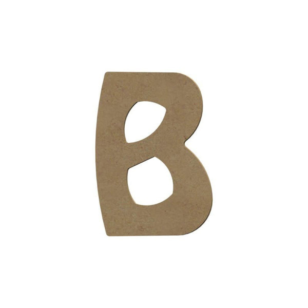photo-Lettre en bois - B - A décorer - 8 cm de hauteur - Loisirs créatifs
