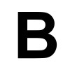 Lettre en bois - B - A décorer - 8 cm de hauteur - Loisirs créatifs