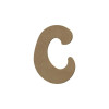 photo-Lettre en bois - C - A décorer - 8 cm de hauteur - Loisirs créatifs