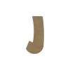 photo-Lettre en bois - J - A décorer - 8 cm de hauteur - Loisirs créatifs