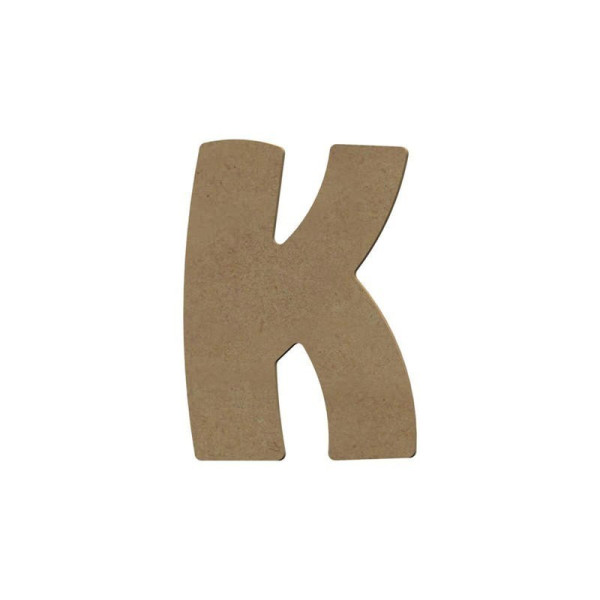 PHOTO-Lettre en bois - K - A décorer - 8 cm de hauteur - Loisirs créatifs