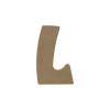 photo-Lettre en bois - L - A décorer - 8 cm de hauteur - Loisirs créatifs