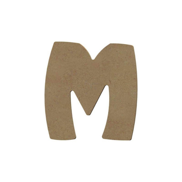 photo-Lettre en bois - M - A décorer - 8 cm de hauteur - Loisirs créatifs
