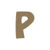 photo-Lettre en bois - P - A décorer - 8 cm de hauteur - Loisirs créatifs