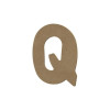 photo-Lettre en bois - Q - A décorer - 8 cm de hauteur - Loisirs créatifs