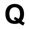 Lettre en bois - Q - A décorer - 8 cm de hauteur - Loisirs créatifs
