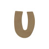 photo-Lettre en bois - U - A décorer - 8 cm de hauteur - Loisirs créatifs