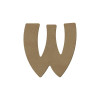 photo-Lettre en bois - W - A décorer - 8 cm de hauteur - Loisirs créatifs