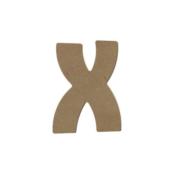 photo-Lettre en bois - X - A décorer - 8 cm de hauteur - Loisirs créatifs