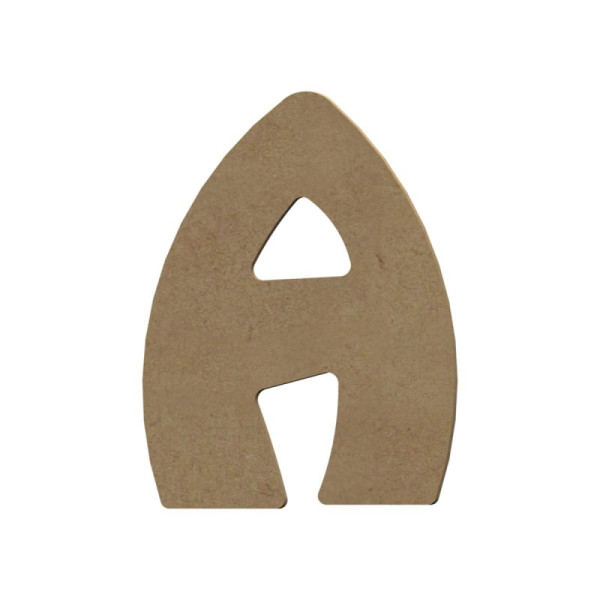 photo-Lettre en bois - A - A décorer - 15 cm de hauteur - Loisirs créatifs