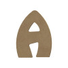 photo-Lettre en bois - A - A décorer - 15 cm de hauteur - Loisirs créatifs