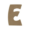 photo-Lettre en bois - E - A décorer - 15 cm de hauteur - Loisirs créatifs
