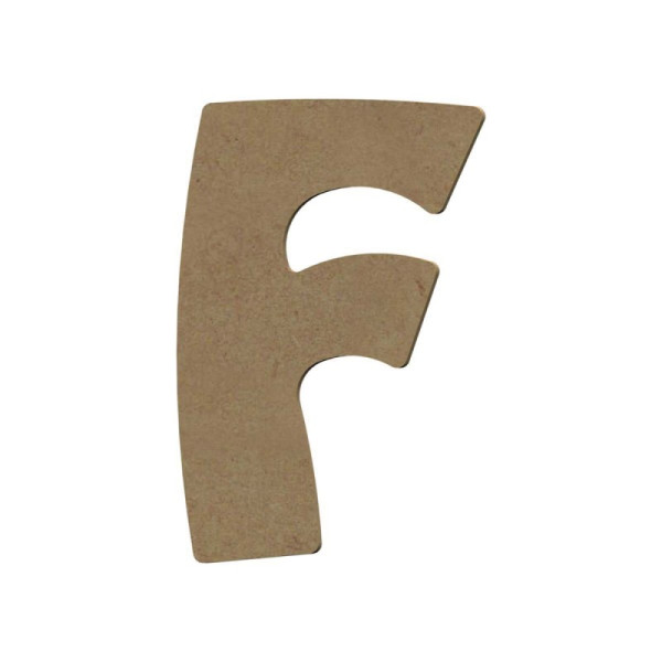 photo-Lettre en bois - F - A décorer - 15 cm de hauteur - Loisirs créatifs