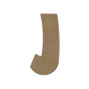 photo-Lettre en bois - J - A décorer - 15 cm de hauteur - Loisirs créatifs