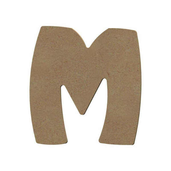 photo-Lettre en bois - M - A décorer - 15 cm de hauteur - Loisirs créatifs