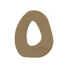 photo-Lettre en bois - O - A décorer - 15 cm de hauteur - Loisirs créatifs