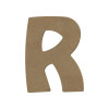 PHOTO-Lettre en bois - R - A décorer - 15 cm de hauteur - Loisirs créatifs