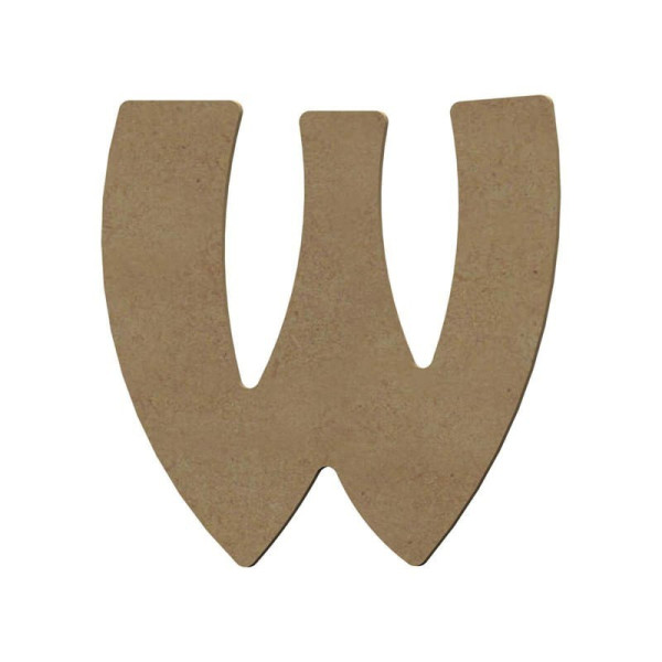 photo-Lettre en bois - W - A décorer - 15 cm de hauteur - Loisirs créatifs