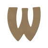 photo-Lettre en bois - W - A décorer - 15 cm de hauteur - Loisirs créatifs