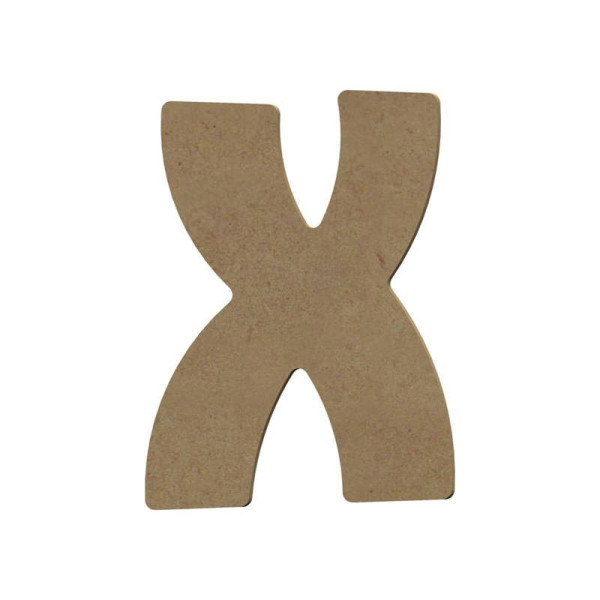photo-Lettre en bois - X - A décorer - 15 cm de hauteur - Loisirs créatifs