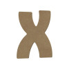 photo-Lettre en bois - X - A décorer - 15 cm de hauteur - Loisirs créatifs