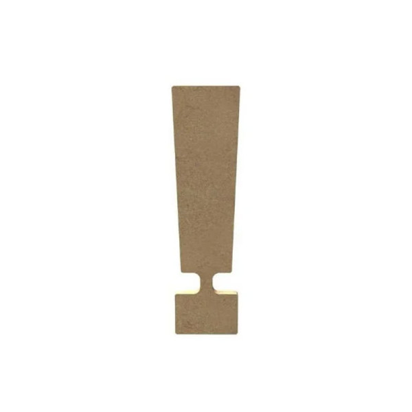 photo-Lettre en bois - I? - Point d'exclamation - A décorer - 15 cm de hauteur - Loisirs créatifs