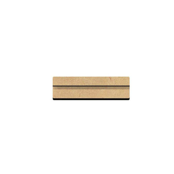 photo-Petite réglette pour lettres et chiffres en bois à décorer - 12x3,5cm - Loisirs créatifs