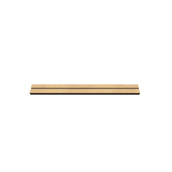 photo-Moyenne réglette pour lettres et chiffres en bois à décorer - 35x3,5cm - Loisirs créatifs