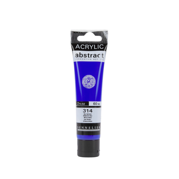 photo-Peinture acrylique - Bleu outremer - 314 - Abstract - Sennelier - Tube 60ml