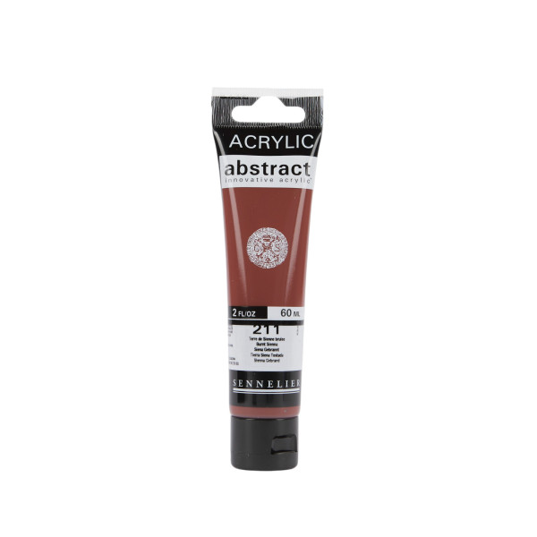 photo-Peinture acrylique - Terre de sienne brûlée - 211 - Abstract - Sennelier - Tube 60ml