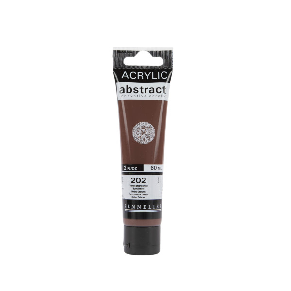 photo-Peinture acrylique - Terre ombre brûlée - 202 - Abstract - Sennelier - Tube 60ml