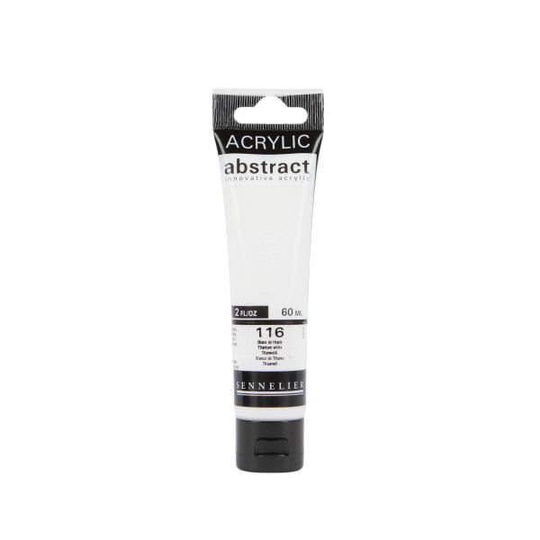 photo-Peinture acrylique - Blanc de titane - 116 - Abstract - Sennelier - Tube 60ml