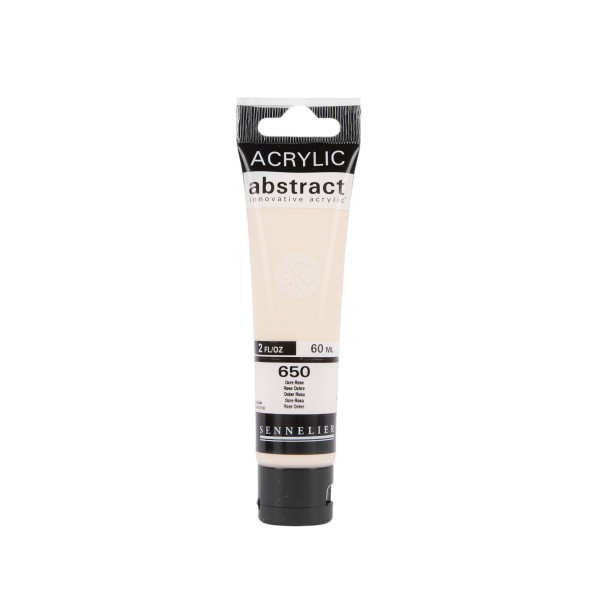 photo-Peinture acrylique - Ocre rose - 650 - Abstract - Sennelier - Tube 60ml