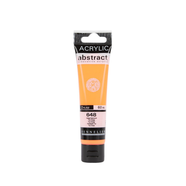 photo-Peinture acrylique - Orange fluorescent - 648 - Abstract - Sennelier - Tube 60ml