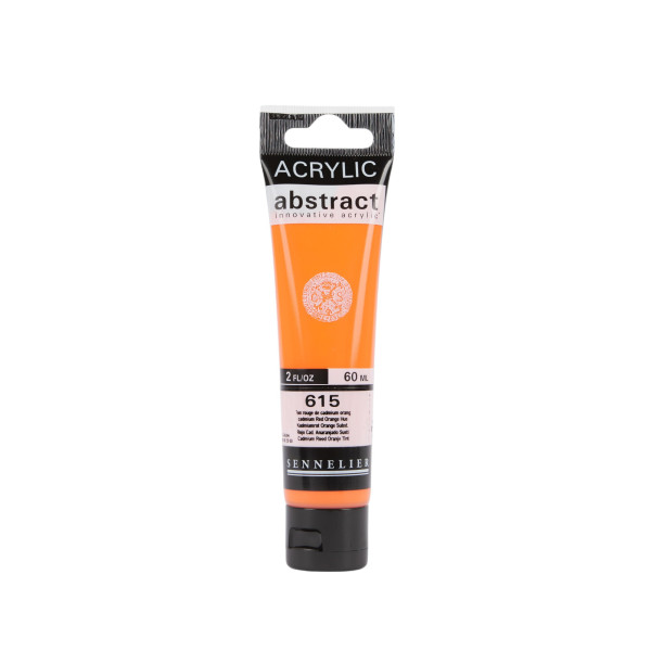 photo-Peinture acrylique - Rouge cadmium orange - 615 - Abstract - Sennelier - Tube 60ml