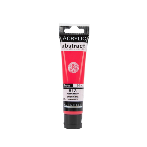 photo-Peinture acrylique - Rouge cadmium clair - 613 - Abstract - Sennelier - Tube 60ml