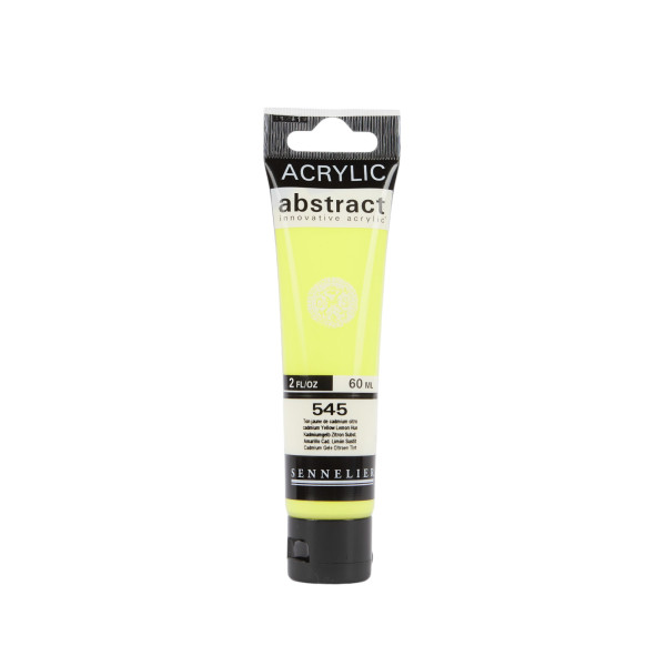 photo-Peinture acrylique - Jaune cadmium citron - 545 - Abstract - Sennelier - Tube 60ml