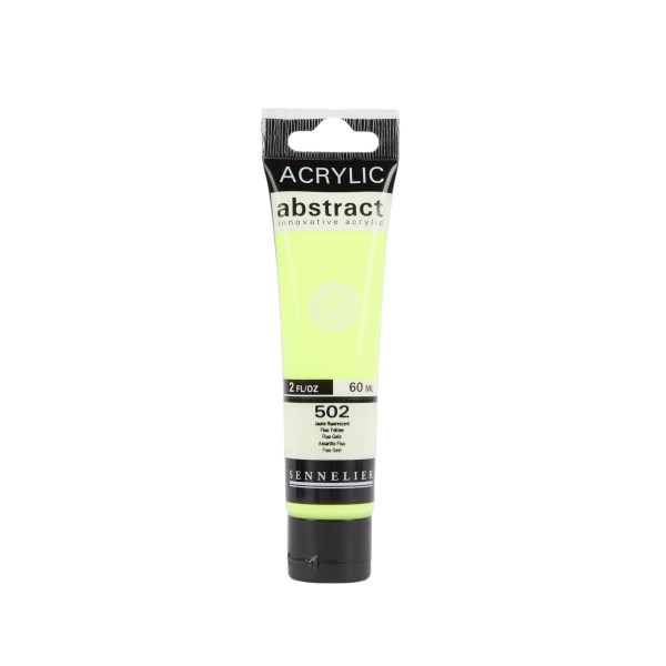 photo-Peinture acrylique - Jaune fluorescent - 502 - Abstract - Sennelier - Tube 60ml