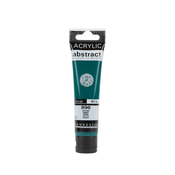 photo-Peinture acrylique - Vert phtalo - 896 - Abstract - Sennelier - Tube 60ml