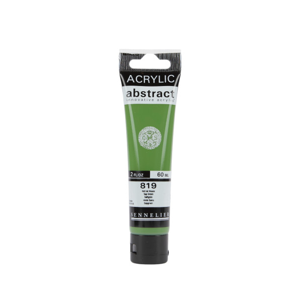 photo-Peinture acrylique - Vert de vessie - 819 - Abstract - Sennelier - Tube 60ml