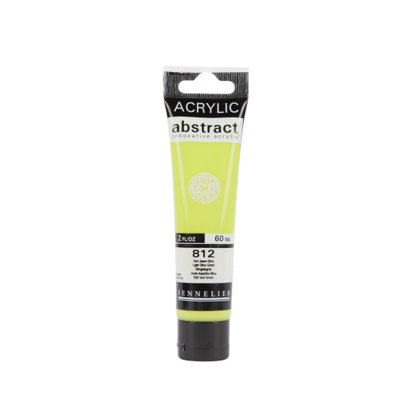 photo-Peinture acrylique - Vert jaune olive - 812 - Abstract - Sennelier - Tube 60ml