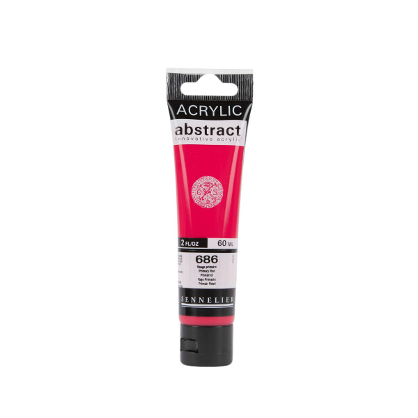 photo-Peinture acrylique - Rouge primaire - 686 - Abstract - Sennelier - Tube 60ml