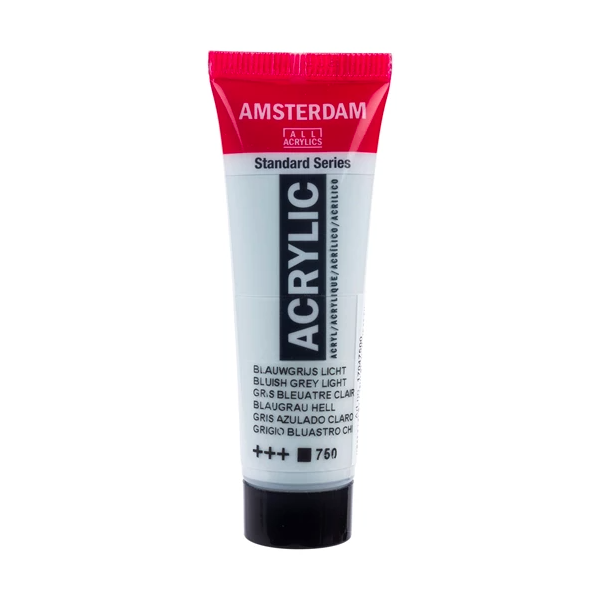 photo - Peinture acrylique en tube - Gris bleuâtre clair - 750 - Amsterdam - 20ml