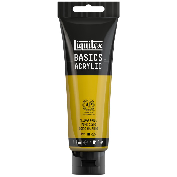 photo-Peinture acrylique - Jaune de Mars - 416 - Liquitex Basics acrylic - Tube 118ml